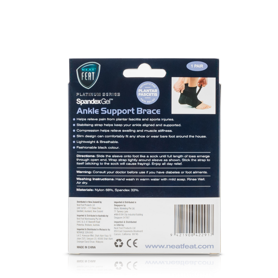 Platinum Series Spandex Gel Ankle Support Brace