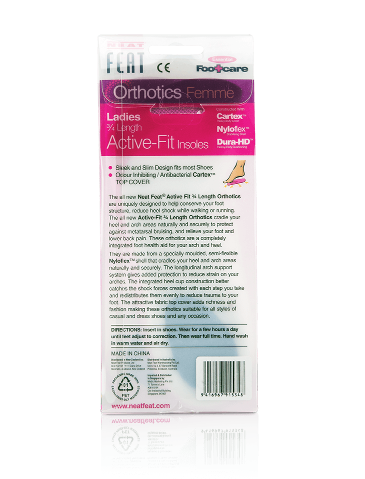 Ladies 3/4 Length Active Fit for Reducing Heel Shock