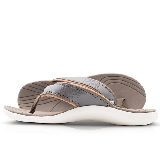 Neat Zori Pewter Slimline Orthotic Thong / Sandal Water Resistant and Comfortable