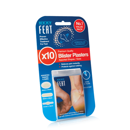 Blister Plasters Pain Relief, Protection Against Rubbing, and Fast Wound Healing - Neat Feat Foot & Body Care