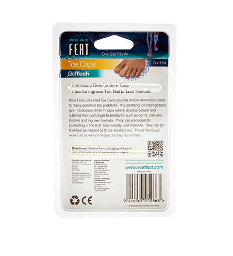 Gel-Lined Toe Cap for Toe Protection - Neat Feat Foot & Body Care