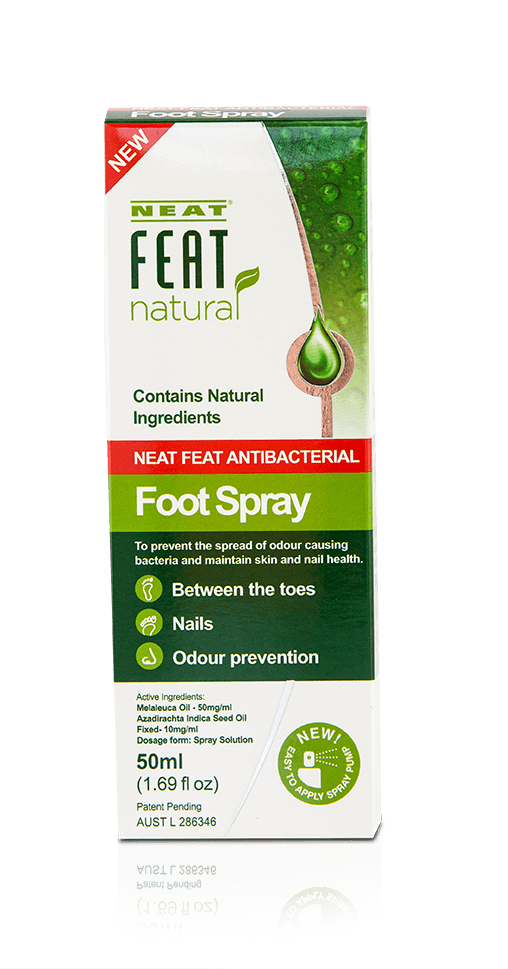 Neat Feat Antibacterial Foot Spray 50ML For Nail Fungus and Athletes Foot - Neat Feat Foot & Body Care