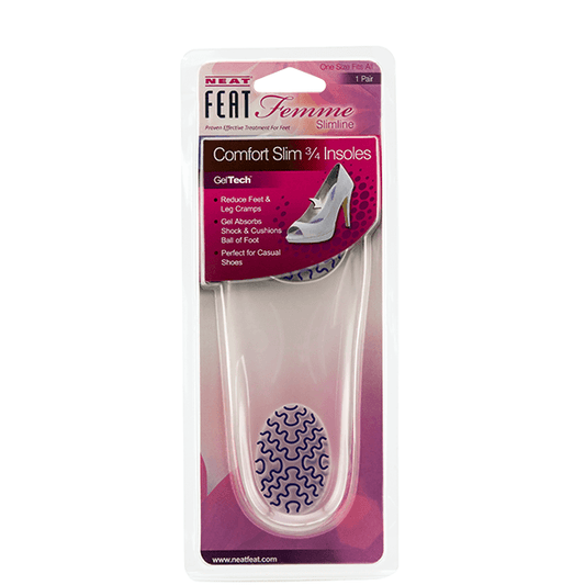 Neat Feat Gel Femme 3/4 Comfort Slim Insole For Pain Relief - Neat Feat Foot & Body Care