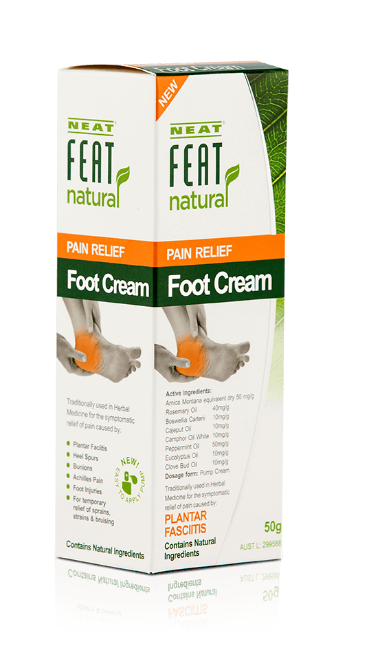 Neat Feat Natural Pain Relief Foot Cream For Sprains, Strains and Bruising - Neat Feat Foot & Body Care