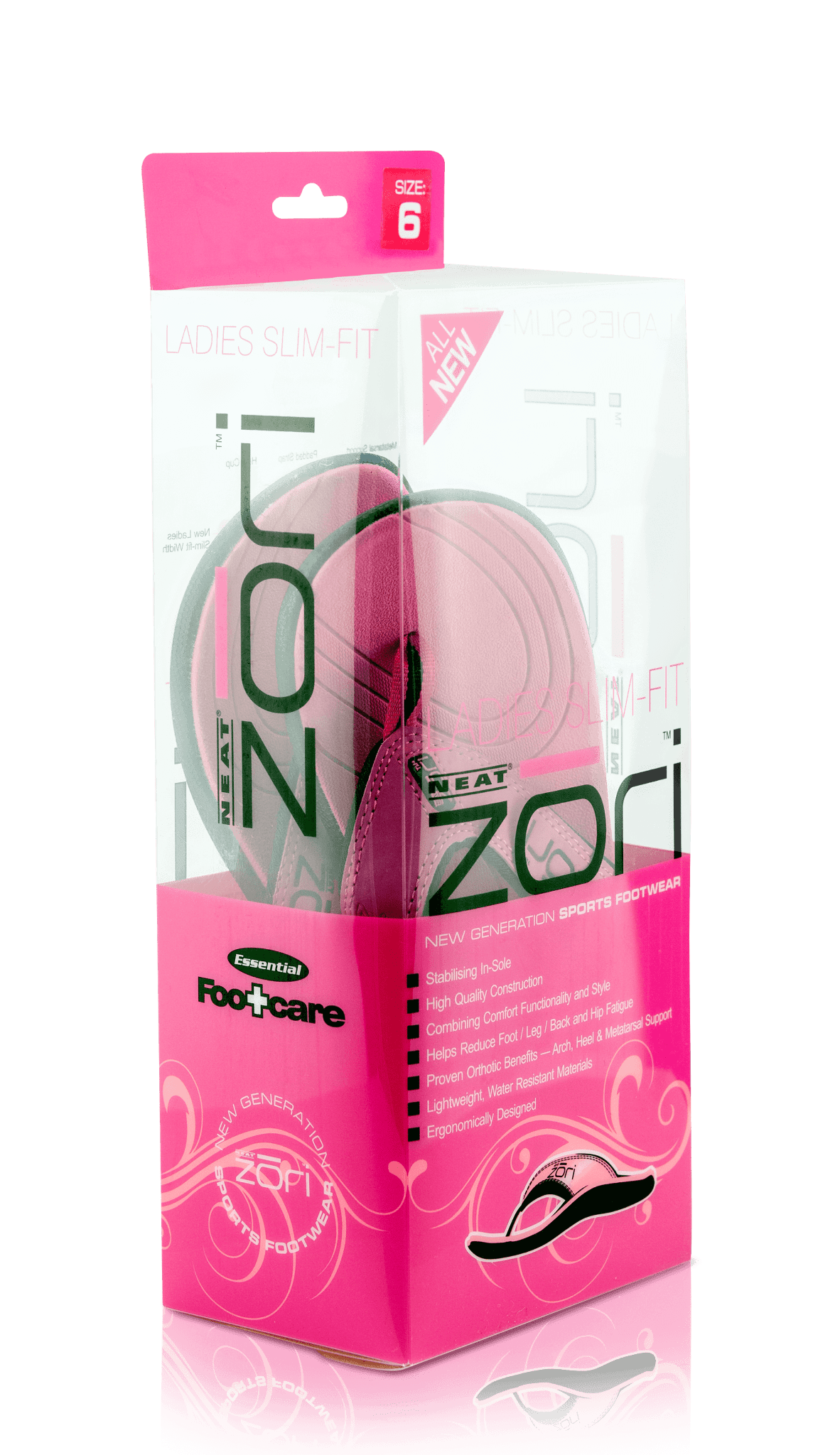 Neat Zori Female Pink Water Resistant, Healthy, and Comfortable - Neat Feat Foot & Body Care