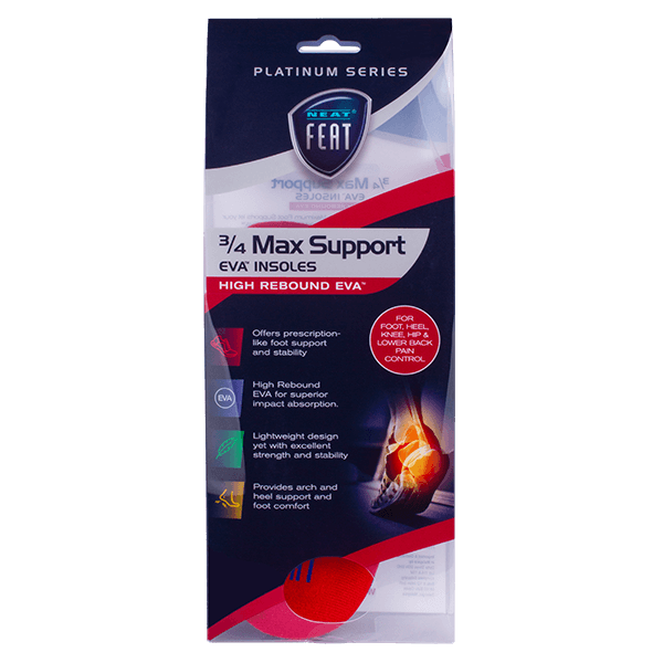 Platinum Series Maximum Foot Support 3/4 Insole - Neat Feat Foot & Body Care