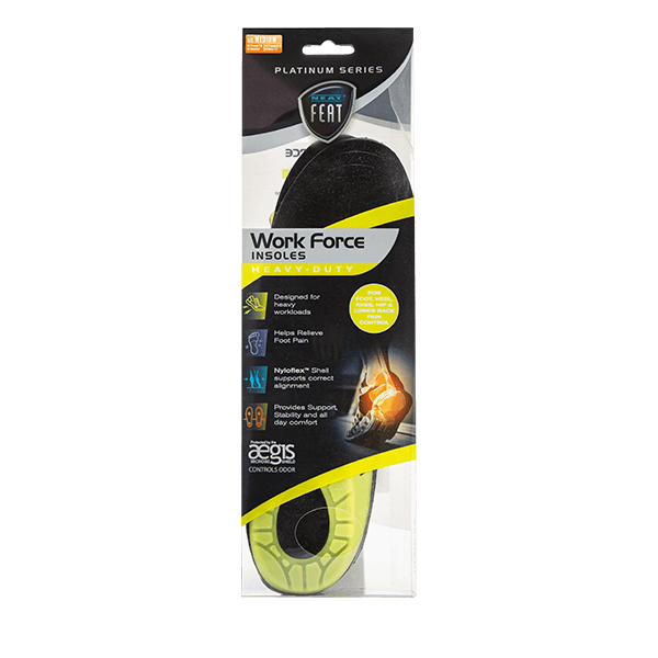 Platinum Series Work Force Insole for All Day Comfort and Relief from Spinal Pain - Neat Feat Foot & Body Care