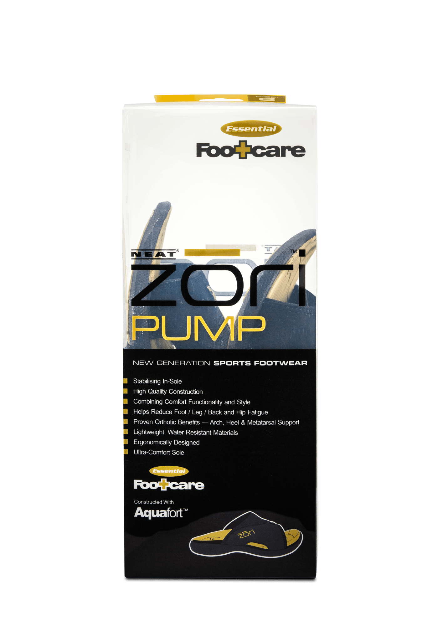 Zori Pump Black/Tan Healthy, Lightweight, Stylish - Neat Feat Foot & Body Care