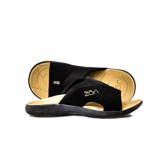 Zori Pump Black/Tan Healthy, Lightweight, Stylish - Neat Feat Foot & Body Care